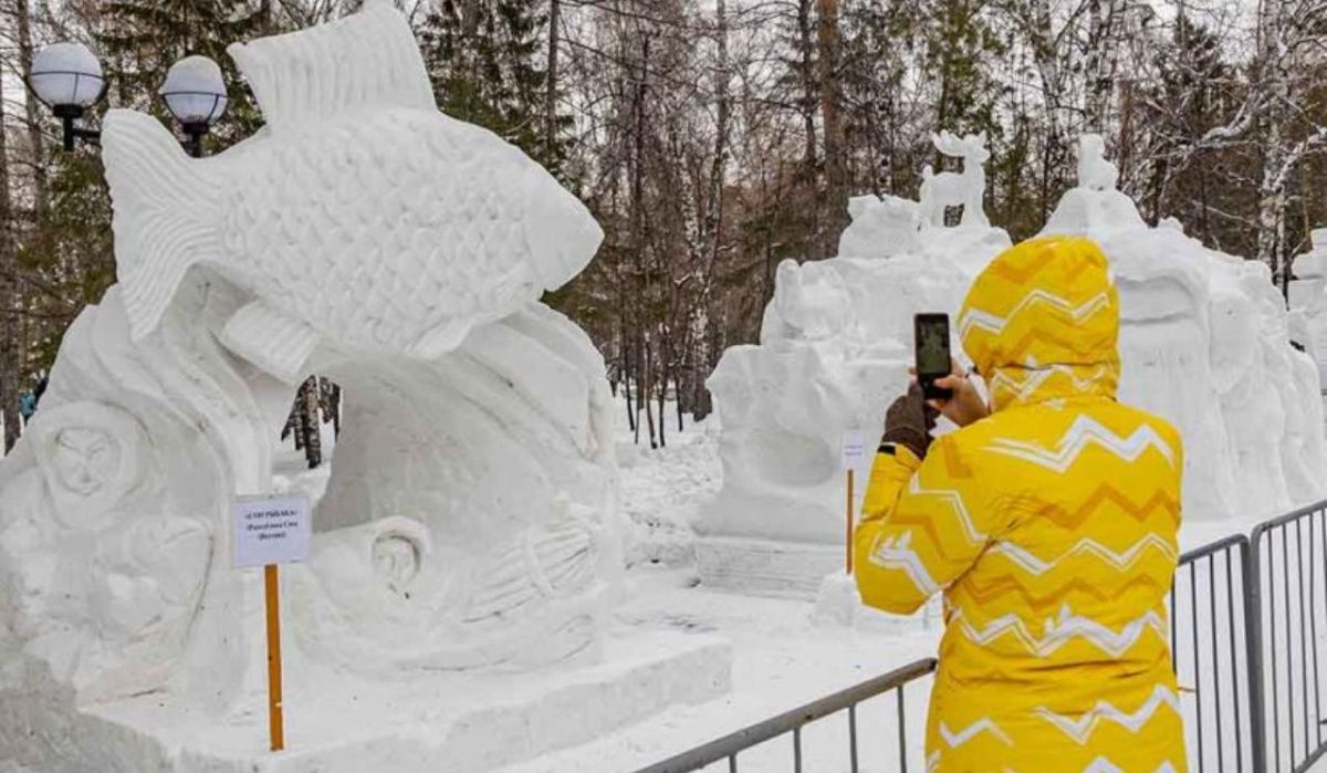 В Новосибирске подвели итоги конкурса снежных скульптур 