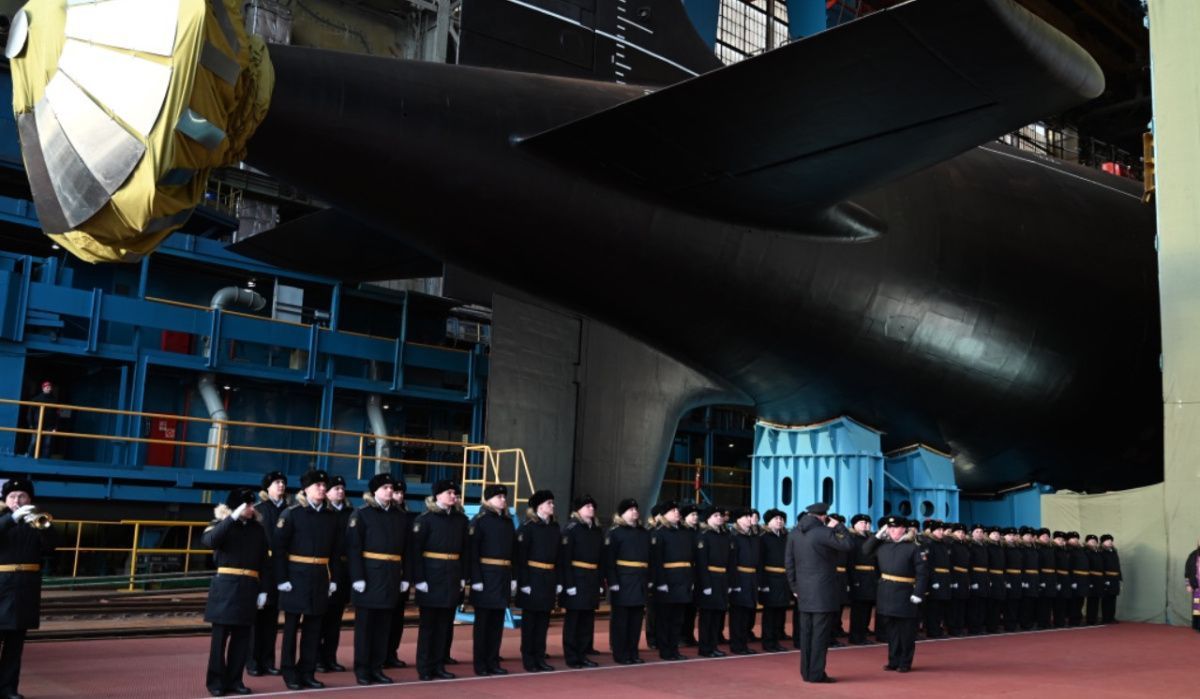 В Северодвинске на воду спущен атомный подводный ракетный крейсер «Пермь»